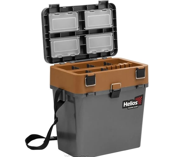 Helios Ящик рыболовный зимний серый/золото HS-IB-19-GGo 00000275807