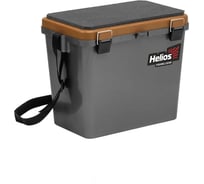 Helios Ящик рыболовный зимний односекционный серый/золото HS-IB-19-GGo-1 00000276344