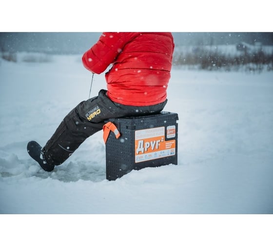 Camping World Рыболовный ящик "Друг-2" 20 л черный 138310 - Комплект (резинка)