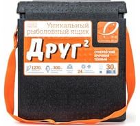 Camping World Рыболовный ящик "Друг-2" 30 л  черный 138312 - Комплект (резинка)
