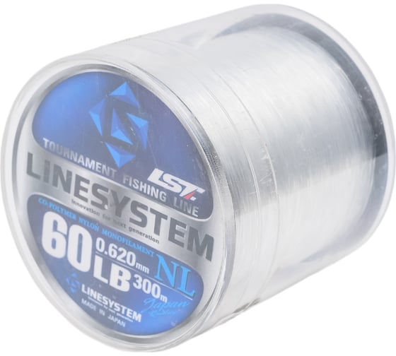 Леска LINESYSTEM Bobbin NL clear 300м, 60LB #14.0 0,62 мм 04382 1