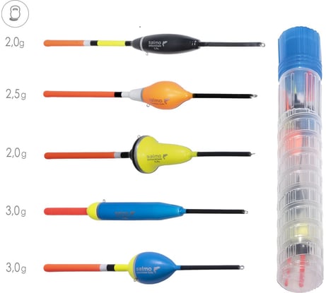 Поплавки Salmo СТОЯЧАЯ ВОДА в тубусе, 5 шт. 9600LAKE-SET