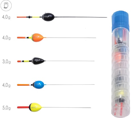 Поплавки Salmo ТЕЧЕНИЕ в тубусе, 5 шт. 9600RIVER-SET