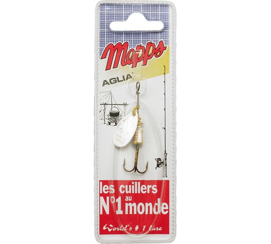 Вращающаяся блесна Mepps Aglia AG №1, 3.5г, блистер 0004404