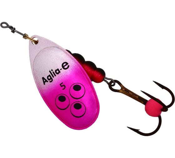 Вращающаяся блесна Mepps Aglia E Pink Bright №5, 13г, блистер 0062429