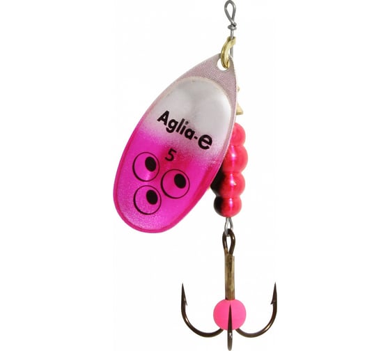 Вращающаяся блесна Mepps Aglia E Pink Bright №5, 13г, блистер 0062429