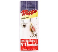 Вращающаяся блесна Mepps Aglia PTS Rouges AG №1, 3.5г, блистер 0004435