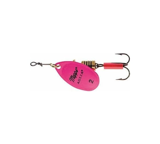 Вращающаяся блесна Mepps Aglia FLUO ROSE №1, 3.5г, блистер 0005779