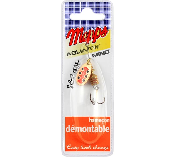 Вращающаяся блесна Mepps Aglia TW CU №1, 3.5г, блистер 0005812