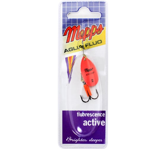 Вращающаяся блесна Mepps Aglia FLUO ROSE №2, 4.5г, блистер 0005780