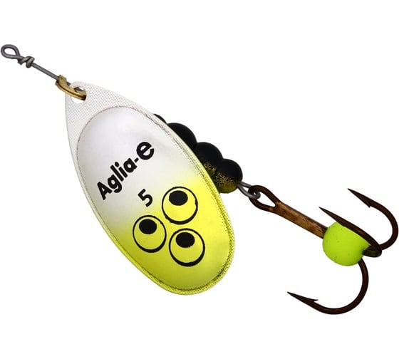 Вращающаяся блесна Mepps Aglia E Chartreuse Bright №5, 13г, блистер 0062444