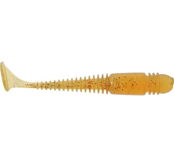 Силиконовая приманка СИМАЛЕНД Master Twist FRY 3.9", цвет 025, набор 4 шт., горчичный 7846494 1
