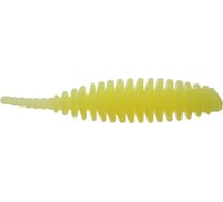 Силиконовая приманка СИМАЛЕНД Master Twist LEECH 1.5", цвет 004, набор 10 шт., светло-желтый 7846520