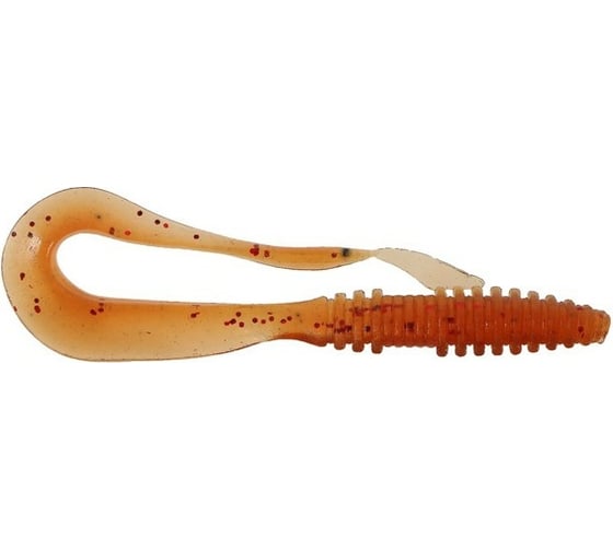 Силиконовая приманка СИМАЛЕНД Master Twist PERCH DESERT 2.5", цвет 044, набор 7 шт., коричневый 7846626 1