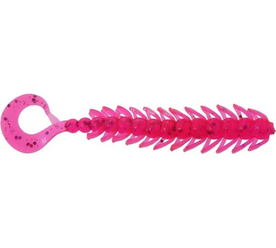 Силиконовая приманка СИМАЛЕНД Master Twist SKOLOPENDRA 3", цвет 008, набор 5 шт., розовый 7846513