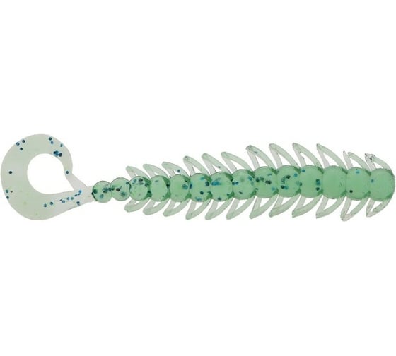Силиконовая приманка СИМАЛЕНД Master Twist SKOLOPENDRA 3", цвет 026, набор 5 шт., бирюзовый 7846517