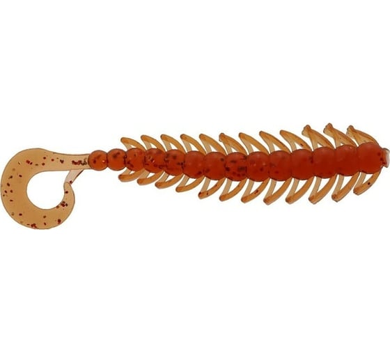 Силиконовая приманка СИМАЛЕНД Master Twist SKOLOPENDRA 3", цвет 044, набор 5 шт., коричневый 7846588