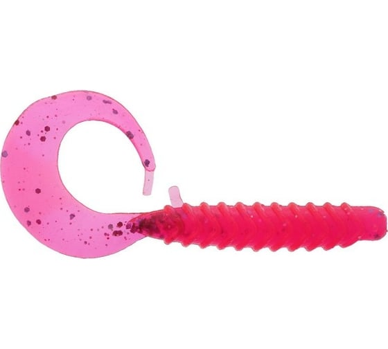 Силиконовая приманка СИМАЛЕНД Master Twist TWIST MIX 3.0", цвет 008, набор 6 шт., розовый 7846637