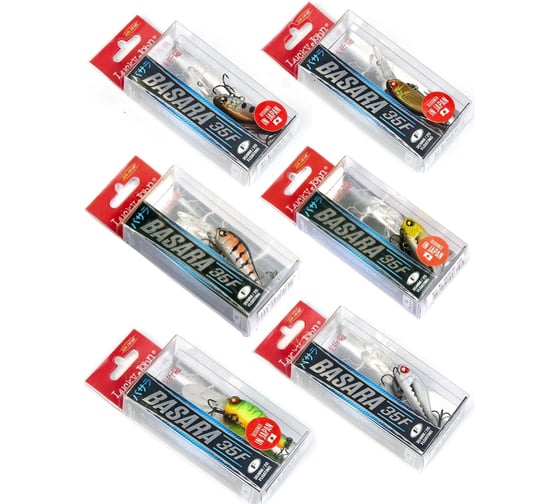 Плавающий воблер Lucky John Pro Series BASARA LBF 03.50/014SET, 6шт LJVP-014SET