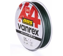 Плетеная леска Lucky John Vanrex BBS х4 BRAID Moss Green 125/045 LJ4114-045