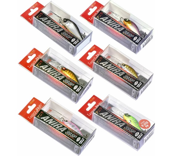 Воблеры-суспендеры Lucky John Pro Series ANIRA LBSP 03.90/019SET 6шт LJVP-019SET