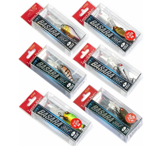 Плавающие воблеры Lucky John Pro Series BASARA LBF 03.50/016SET 6шт LJVP-016SET 1