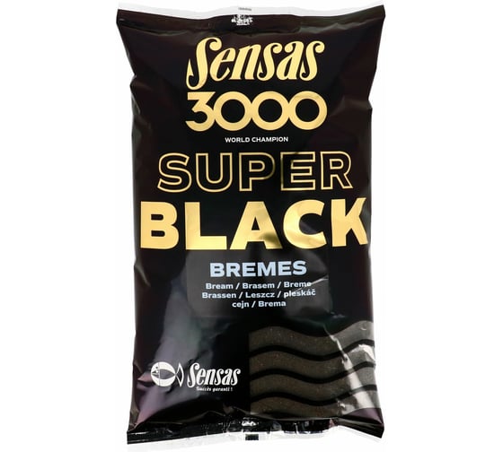 Прикормка Sensas 3000 Super BLACK Bremes 1кг 11572 1