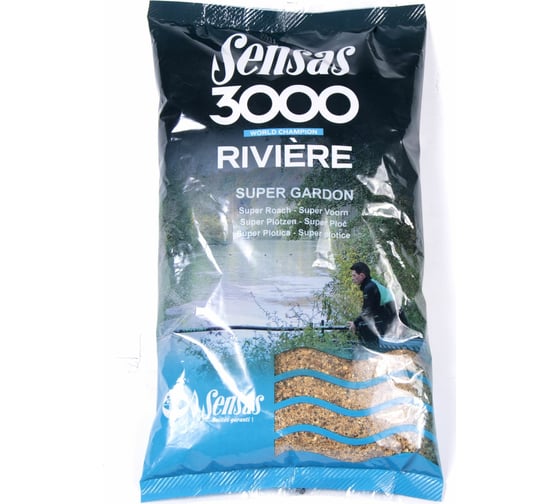 Прикормка Sensas 3000 Super RIVIERE Gardons 1кг 10331