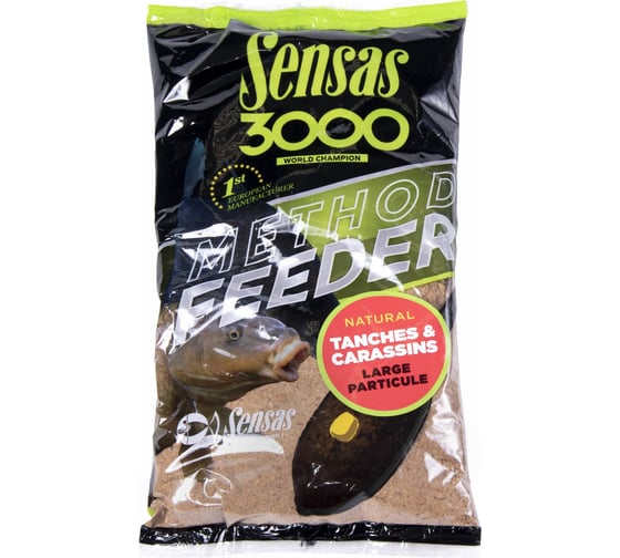 Прикормка Sensas 3000 METHOD FEEDER Tench&Crucian Carp 1кг 70772 1