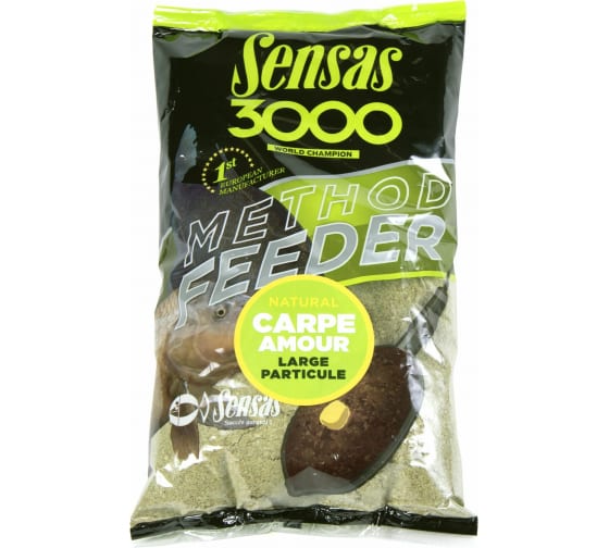 Прикормка Sensas 3000 METHOD FEEDER Grass Carp 1кг 70711 1
