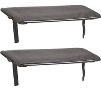 Комплект мягких накладок на сиденье КОВЧЕГ 60, чёрный 766060804