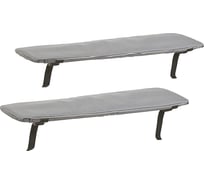 Комплект мягких накладок на сиденье КОВЧЕГ 60, серый 766060798