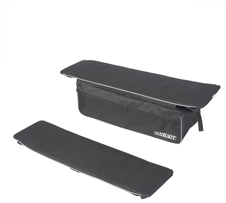 Комплект мягких накладок на сиденье КОВЧЕГ Пилот 95 с сумкой, чёрный 766061689