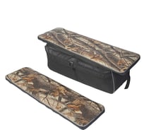 Комплект мягких накладок на сиденье КОВЧЕГ Премиум 95 с сумкой, камуфляж лес/чёрный 766061627