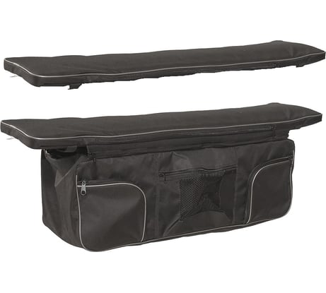 Комплект мягких накладок на сиденье КОВЧЕГ Премиум 95 с сумкой, чёрный 766060019