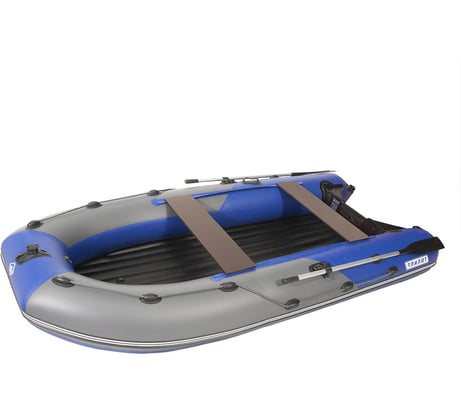 Моторная килевая лодка Ковчег Пилот 330 НДНД, серый/синий 725300487