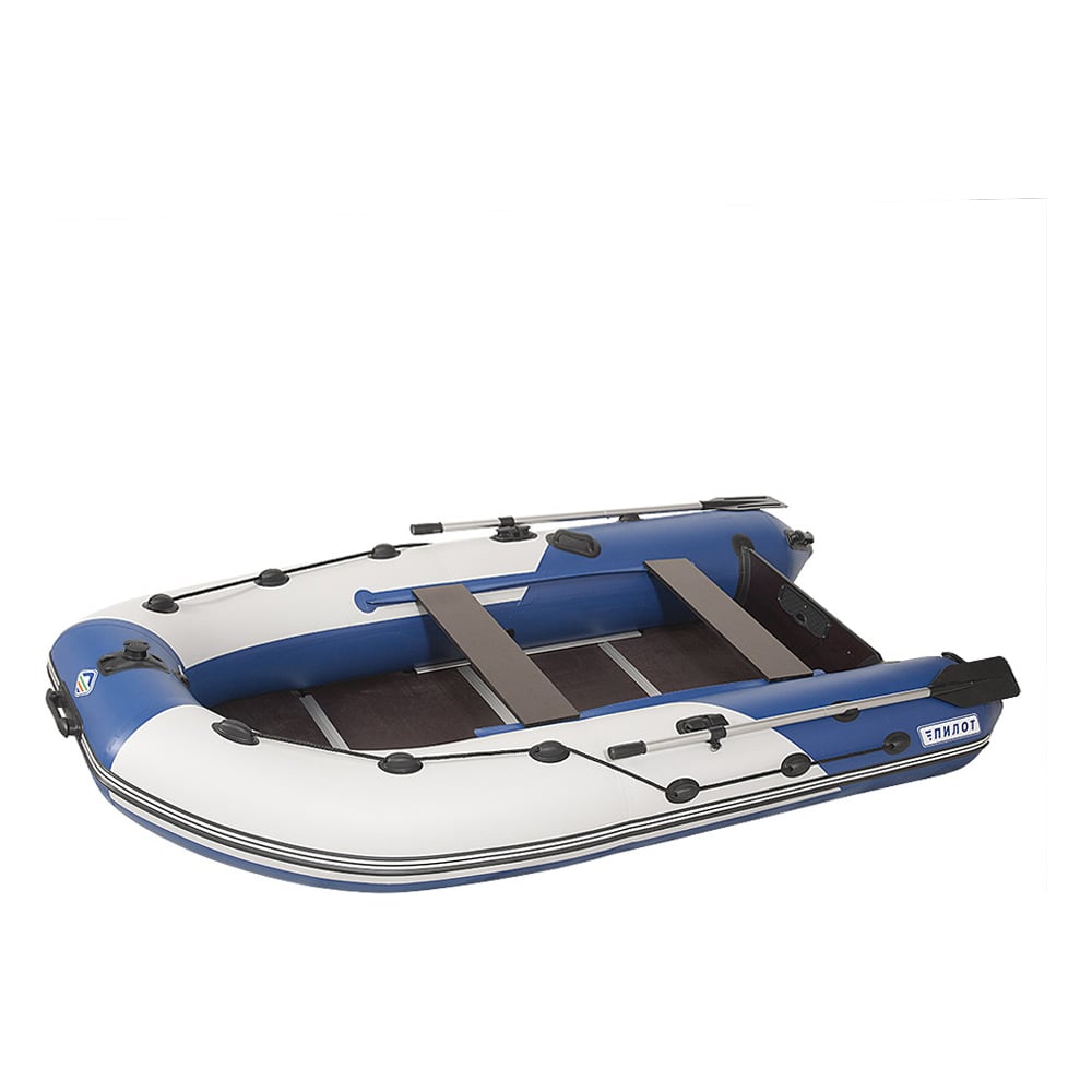 Моторная килевая лодка КОВЧЕГ Пилот 330 ЖС, белый/синий 725300241 ...