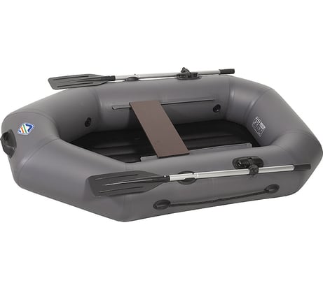 Гребная лодка КОВЧЕГ Лоцман Стандарт 200 ВНД серый 766062747