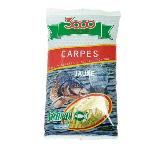 Прикормка Sensas 3000 Club CARP Jaune 1кг 11091 1