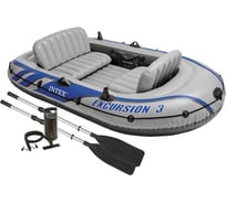 Лодка резиновая Intex экскурсия-3 68319