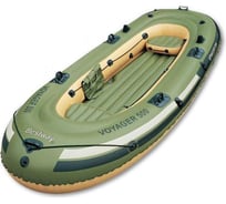 Лодка BestWay Вояджер 500 CAMPRO ПВХ, 3-хместная, 2 подушки, резиновые уключины (2 пары), до 253кг, 30кг 65001 BW 009002
