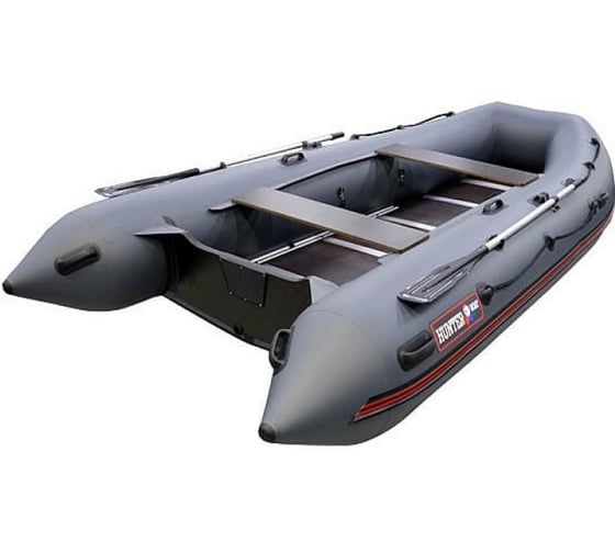 Лодка Hunterboat Хантер 390, серая 4627110222335