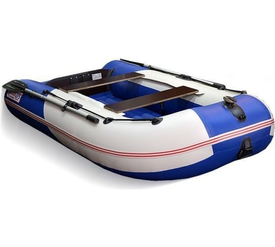 Лодка Hunterboat Хантер Стелс 275 Аэро, белая/синяя 4627110221598