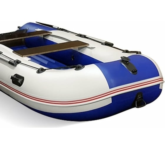 Лодка Hunterboat Хантер Стелс 335 Аеро, синий/белый 4627110221703