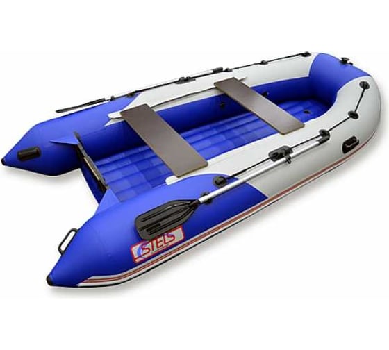 Лодка Hunterboat Хантер Стелс 335, белая/синяя 4627110221512