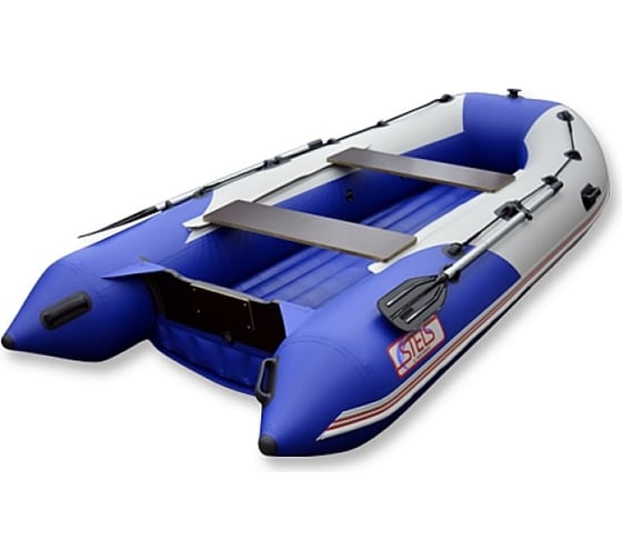 Лодка Hunterboat Хантер Стелс 335, белая/синяя 4627110221512