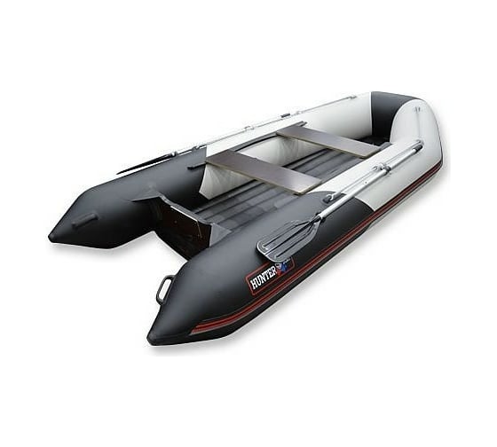 Лодка Hunterboat Хантер 345 ЛКА, белая/черная 4627110221659