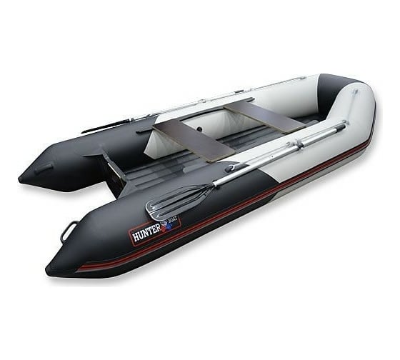 Лодка Hunterboat Хантер 345 ЛКА, белая/черная 4627110221659