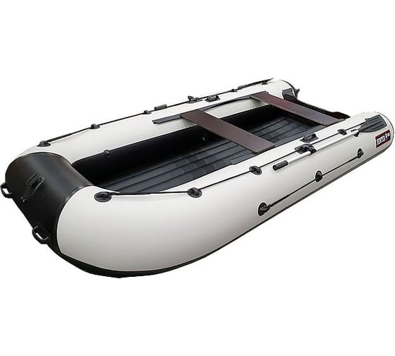 Лодка Hunterboat Хантер 385 А, лайт белый/черный 4627110222212