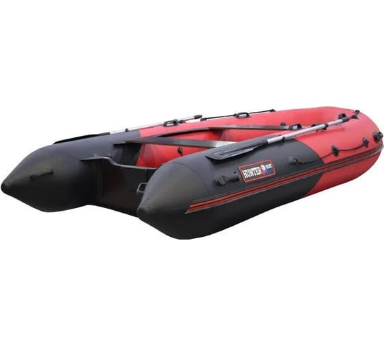Лодка Hunterboat Хантер 380, красный/черный 4627110222328
